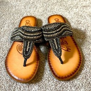 Jeweled summer sandals